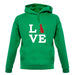 Love Doberman Dog Silhouette unisex hoodie