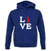 Love Doberman Dog Silhouette unisex hoodie