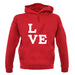 Love German Shepherd Dog Silhouette unisex hoodie