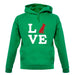 Love German Shepherd Dog Silhouette unisex hoodie