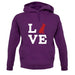 Love German Shepherd Dog Silhouette unisex hoodie