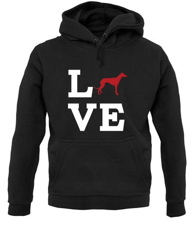 Love Greyhound Dog Silhouette unisex hoodie