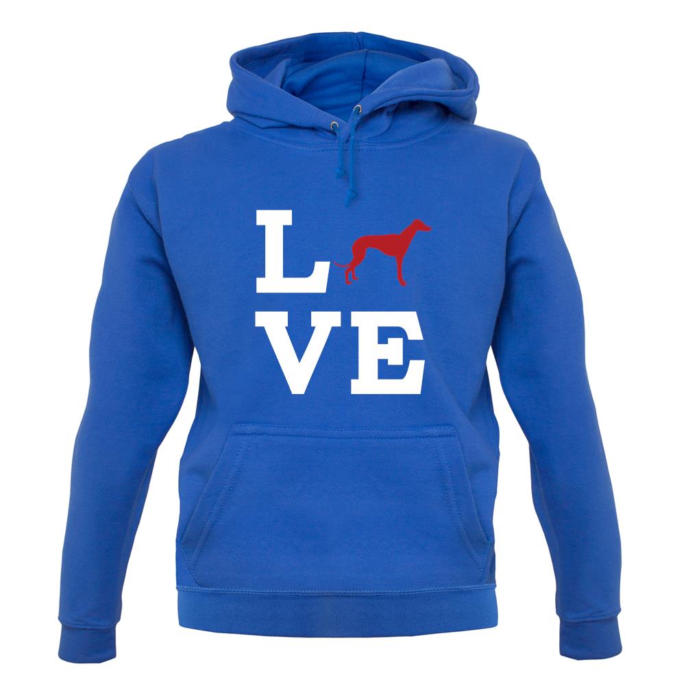 Love Greyhound Dog Silhouette unisex hoodie