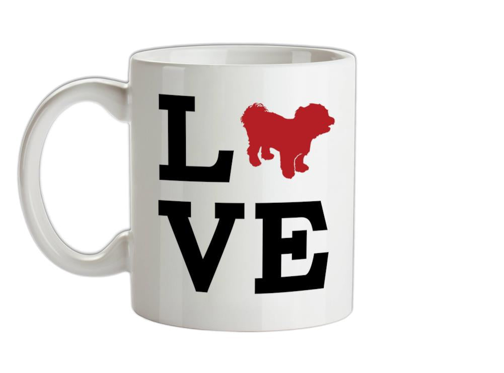 Love Havanese Dog Silhouette Ceramic Mug