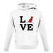 Love Labrador Dog Silhouette unisex hoodie