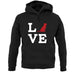 Love Labrador Dog Silhouette unisex hoodie