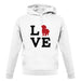 Love Lhasa Apso Dog Silhouette unisex hoodie