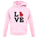 Love Lhasa Apso Dog Silhouette unisex hoodie