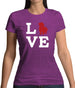 Love Lhasa Apso Dog Silhouette Womens T-Shirt