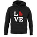 Love Lhasa Apso Dog Silhouette unisex hoodie