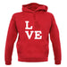 Love Lhasa Apso Dog Silhouette unisex hoodie