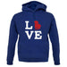 Love Lhasa Apso Dog Silhouette unisex hoodie