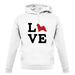 Love Maltese Dog Silhouette unisex hoodie