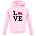 Love Maltese Dog Silhouette unisex hoodie