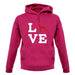 Love Min Pin Dog Silhouette unisex hoodie