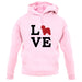 Love Old English Sheepdog Dog Silhouette unisex hoodie