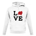 Love Pomeranian Dog Silhouette unisex hoodie