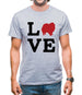 Love Pomeranian Dog Silhouette Mens T-Shirt