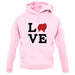 Love Pomeranian Dog Silhouette unisex hoodie