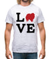 Love Pomeranian Dog Silhouette Mens T-Shirt