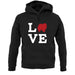 Love Pomeranian Dog Silhouette unisex hoodie