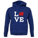 Love Pomeranian Dog Silhouette unisex hoodie