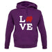 Love Pomeranian Dog Silhouette unisex hoodie