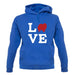 Love Pomeranian Dog Silhouette unisex hoodie