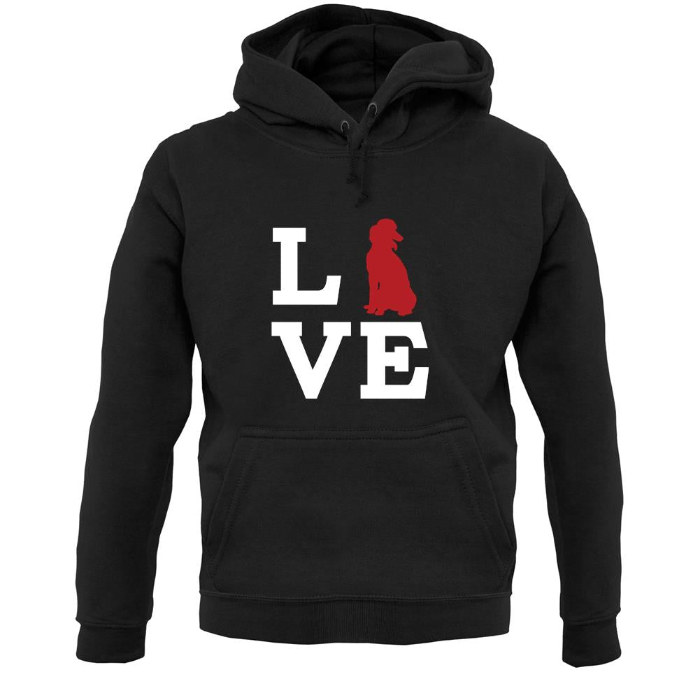 Love Poodle Dog Silhouette Unisex Hoodie