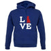 Love Poodle Dog Silhouette unisex hoodie