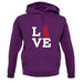 Love Poodle Dog Silhouette unisex hoodie