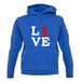 Love Poodle Dog Silhouette unisex hoodie