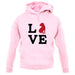 Love Shar Pei Dog Silhouette unisex hoodie