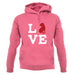 Love Shar Pei Dog Silhouette unisex hoodie