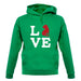 Love Shar Pei Dog Silhouette unisex hoodie