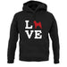 Love Shiba Inu Dog Silhouette unisex hoodie