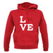 Love Shiba Inu Dog Silhouette unisex hoodie