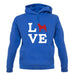 Love Shiba Inu Dog Silhouette unisex hoodie