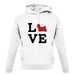 Love Shih Tzu Dog Silhouette unisex hoodie