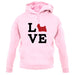Love Shih Tzu Dog Silhouette unisex hoodie