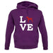 Love Vizsla Dog Silhouette unisex hoodie