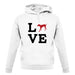 Love Weimaraner Dog Silhouette unisex hoodie