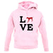 Love Weimaraner Dog Silhouette unisex hoodie