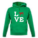 Love Weimaraner Dog Silhouette unisex hoodie