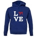 Love Weimaraner Dog Silhouette unisex hoodie