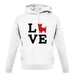 Love Yorkshire Terrier Dog Silhouette unisex hoodie