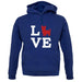 Love Yorkshire Terrier Dog Silhouette unisex hoodie