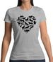 Love Heart Horse Womens T-Shirt