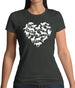 Love Heart Horse Womens T-Shirt