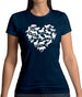 Love Heart Horse Womens T-Shirt